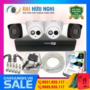 Trọn Bộ 4 Camera KBVISION Giá rẻ